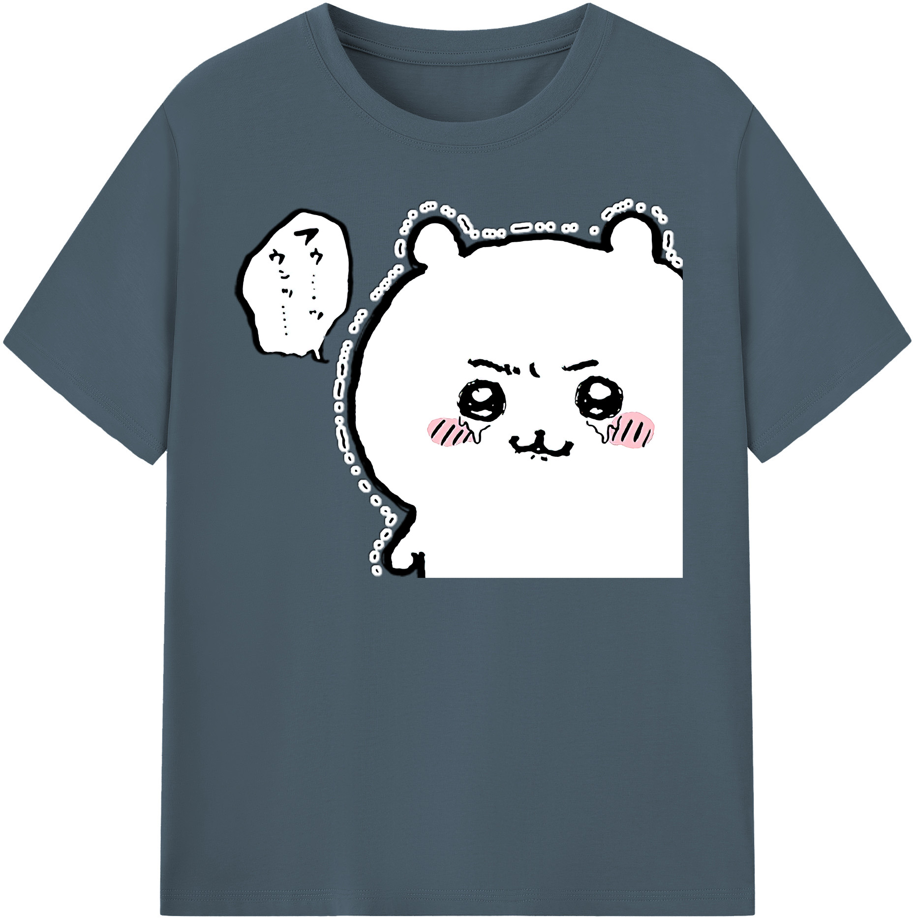 （画像用） ちいかわ ちいかわ Chii-kawa chiikawa 綿100％半袖Tシャツ（フロントプリント）
